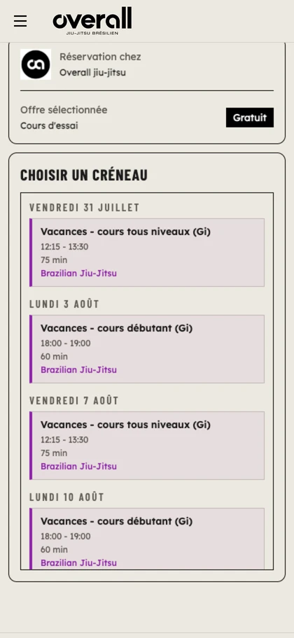Le widget sur votre site - OSS Academy