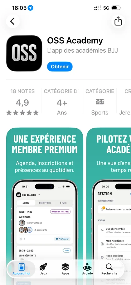 Téléchargez l'application - OSS Academy
