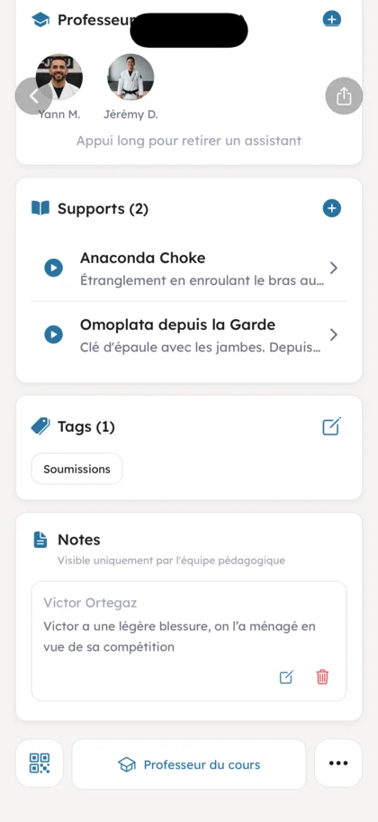 Pédagogie attachée au cours - OSS Academy