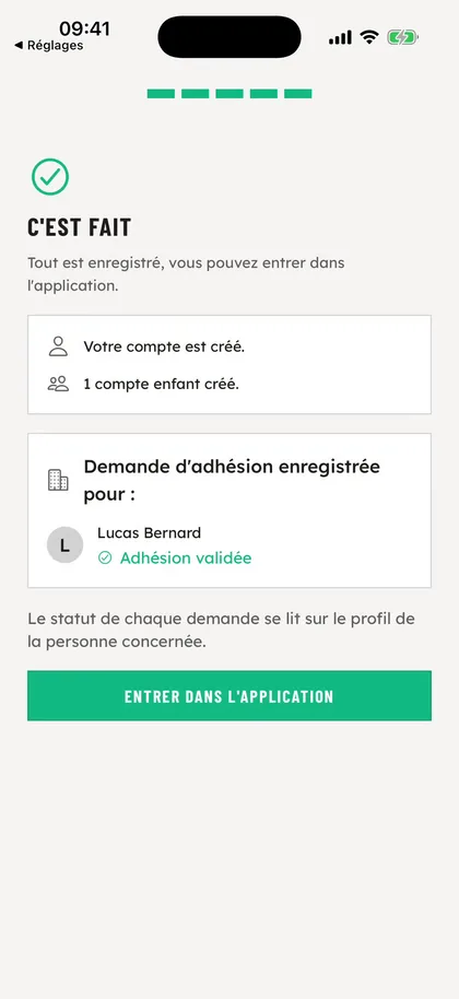 Entrez le code du club - OSS Academy