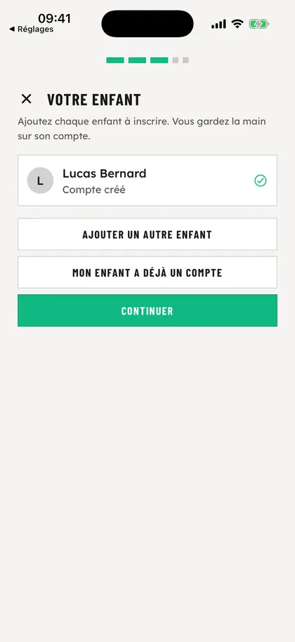 Créez le compte de votre enfant - OSS Academy