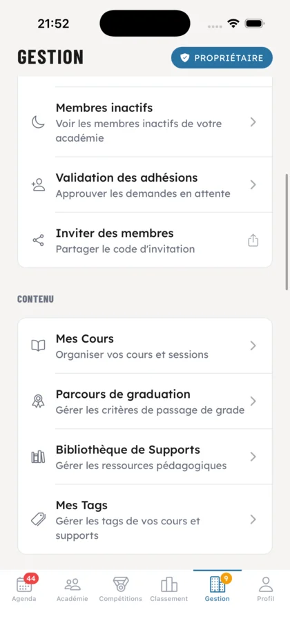 Membres & contenu pédagogique - OSS Academy