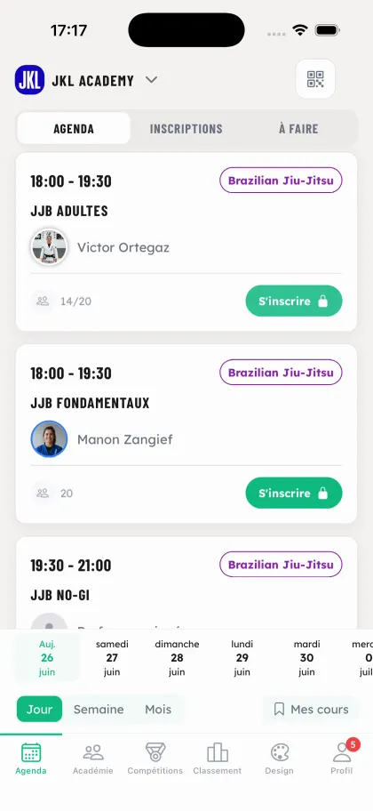 Inscrivez-vous aux cours - OSS Academy