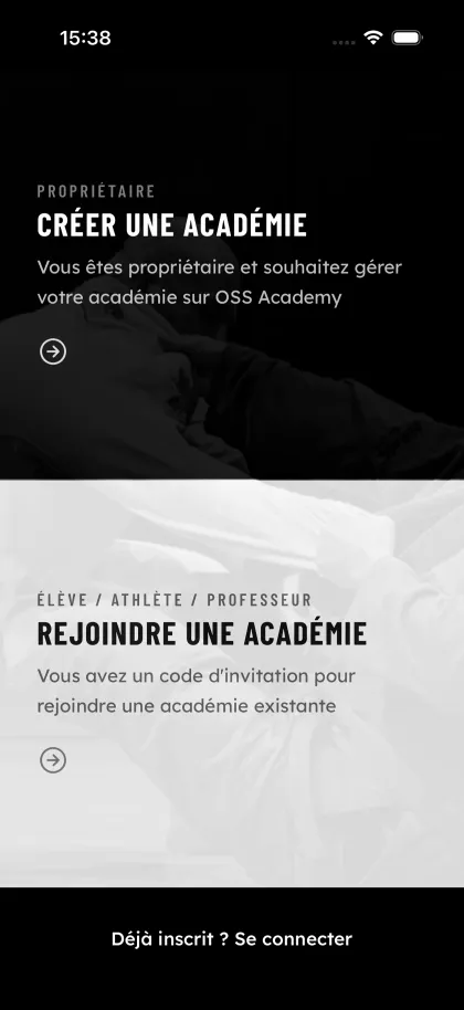 Créez votre compte - OSS Academy