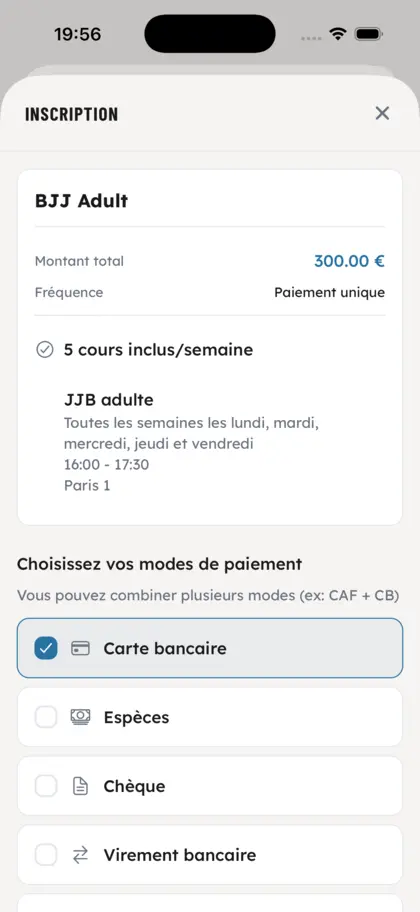 Vos membres choisissent leur mode de paiement - OSS Academy