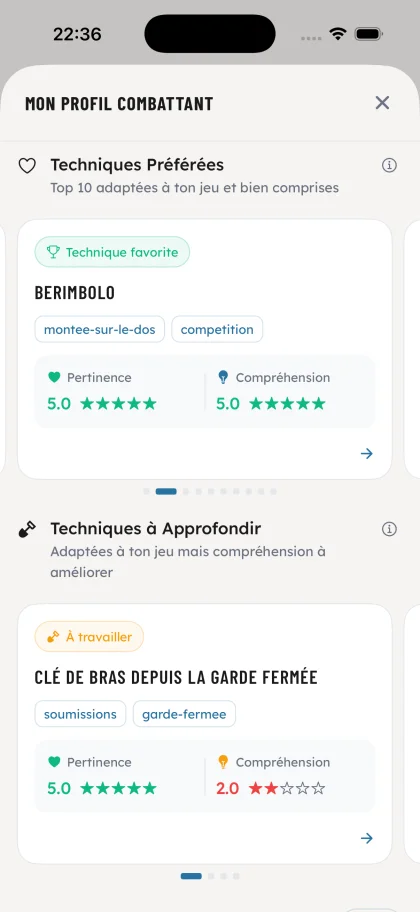 Profil de combattant détaillé - OSS Academy