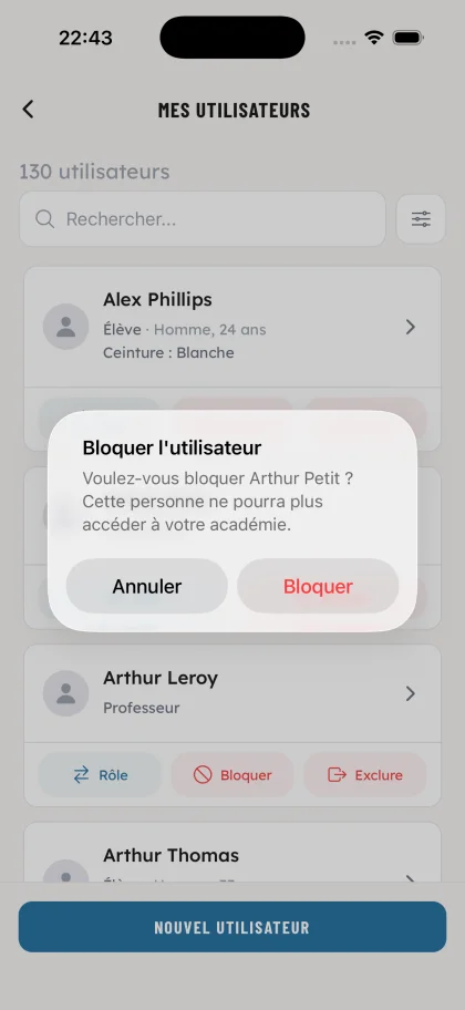 Blocage rapide - OSS Academy